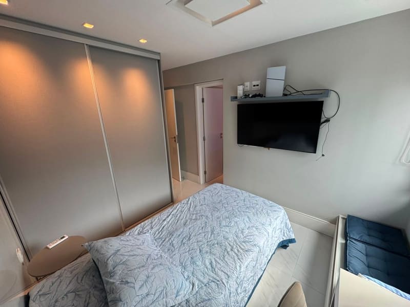 Bedroom with fitted wardrobe