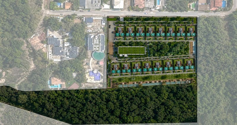Site plan of the community