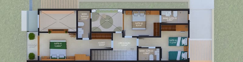 Upper floor plan
