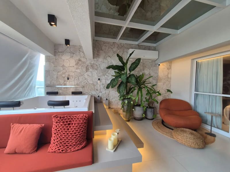 Espaço da jacuzzi