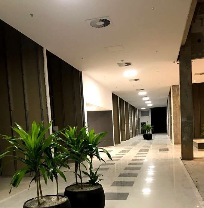 Retail mall walkway