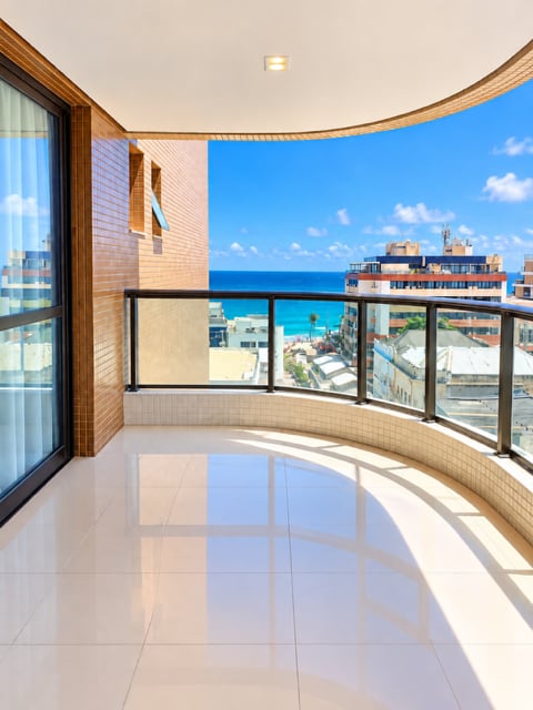 Balcony with ocean view