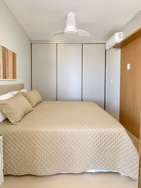 Bedroom with built-in wardrobe