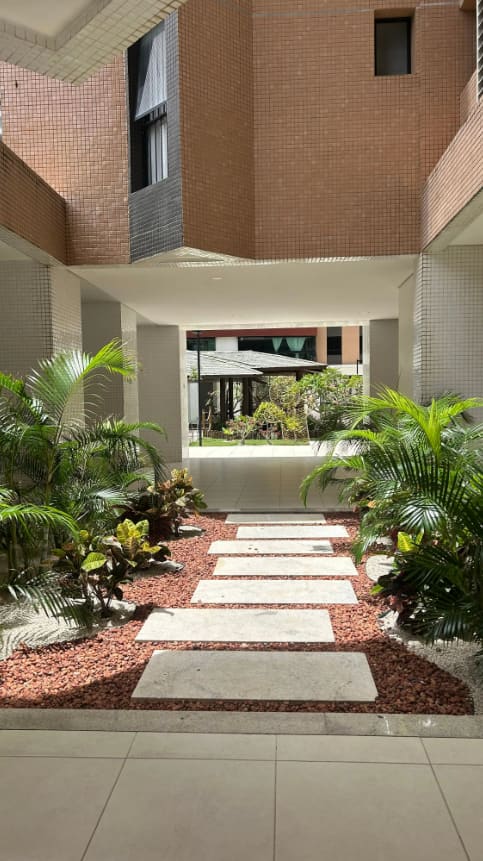 Jardim na entrada