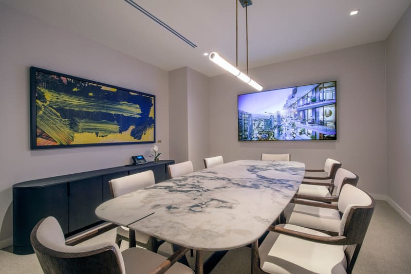 Conference room in the business center