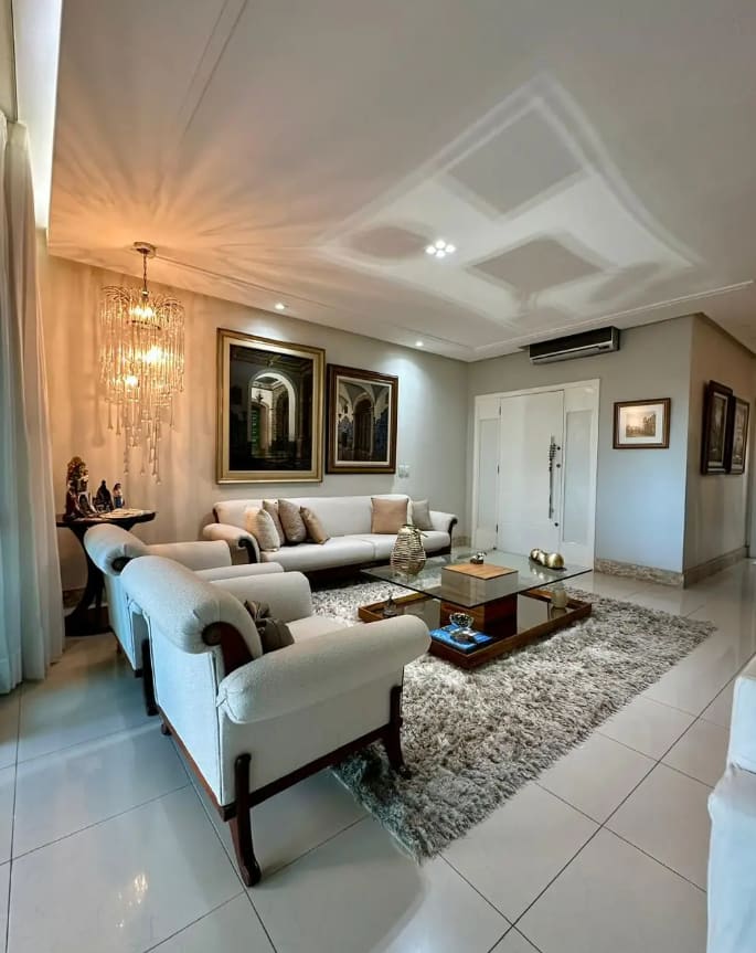 Designer finished living room