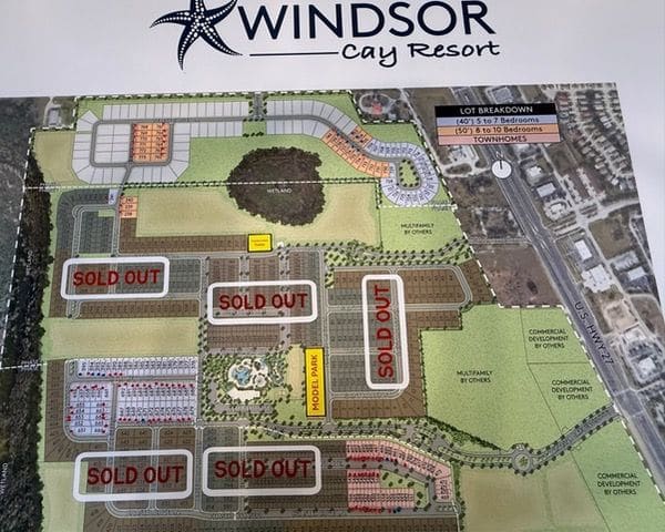 Windsor Cay Resort site plan