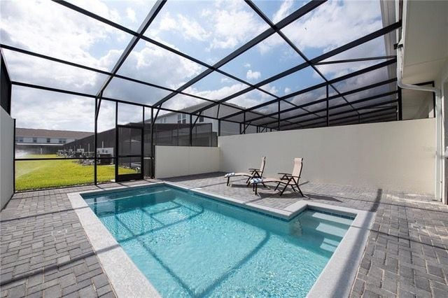 Screened private pool and deck